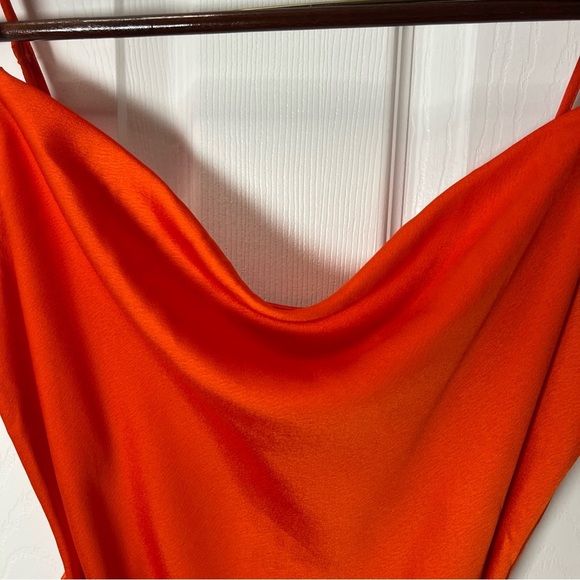 River Island slip dress Red/orange size 10 - Picture 4 of 12